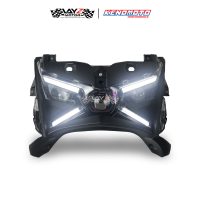 KENDMOTO_XMAX CONNECTED HEADLAMP PROJECTOR LED copy