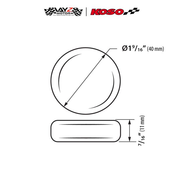 Second image of Koso I Gear Meter Voltmeter - Universal
