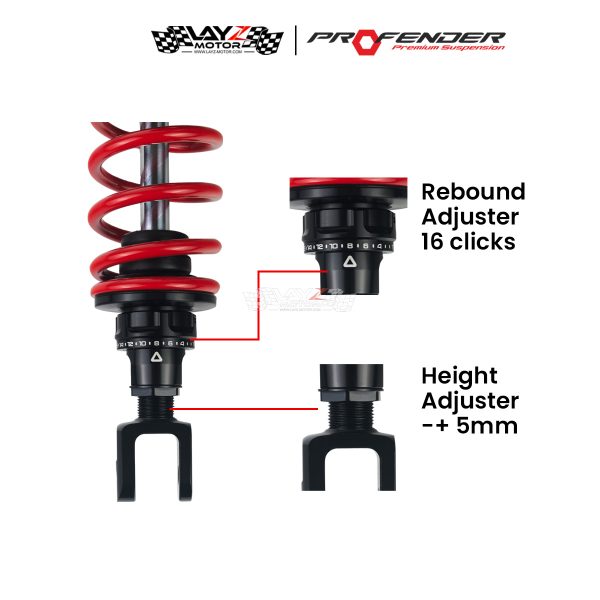 Second image of Profender Series X+ shockbreaker belakang Yamaha X-Max 250