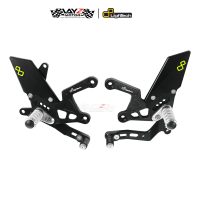 LighTech Adjustable Rearsets Kawasaki Z900 Black Ergal 7075