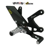 LighTech Adjustable Rearsets Kawasaki Z900 Black Ergal 7075