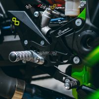 LighTech Adjustable Rearsets Kawasaki Z900 Black Ergal 7075