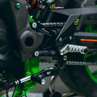 LighTech Adjustable Rearsets Kawasaki Z900 Black Ergal 7075
