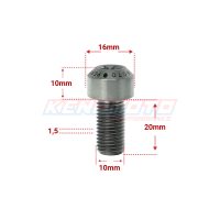 KENDMOTO_TORX M10x20 SILVER