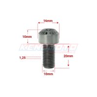KENDMOTO_TORX M10x20 SILVER