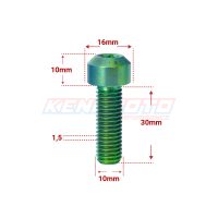 KENDMOTO_TORX M10x30 GREEN