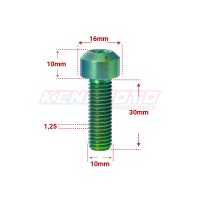 KENDMOTO_TORX M10x30 GREEN