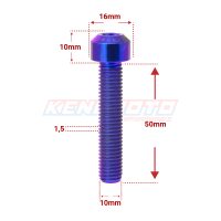 KENDMOTO_TORX M10x50 BLUE