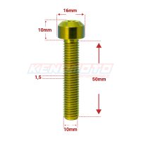 KENDMOTO_TORX M10x50 GOLD
