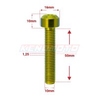 KENDMOTO_TORX M10x50 GOLD