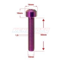 KENDMOTO_TORX M10x50 PURPLE