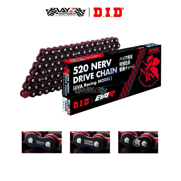 Second image of DID Chain NERV Evangelion Limited Edition 520-120 - Rantai Motor