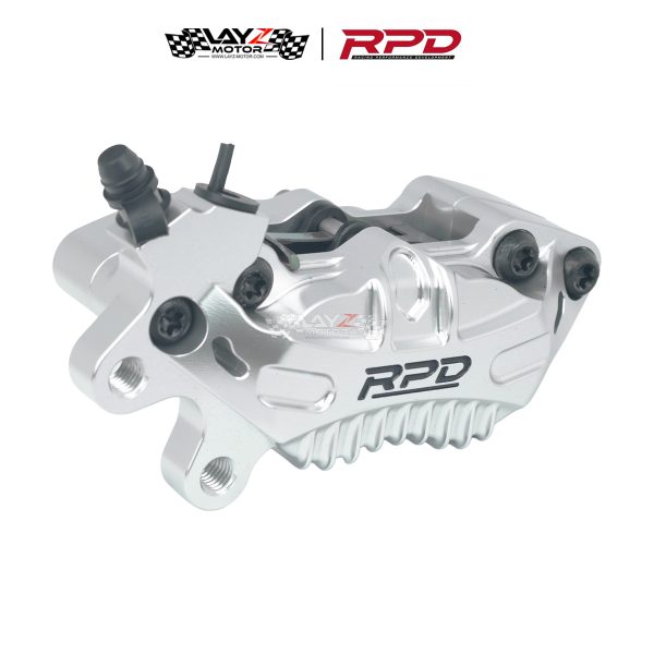 RPD Zenith Axial Brake Caliper 4P Silver/Black - Left Side