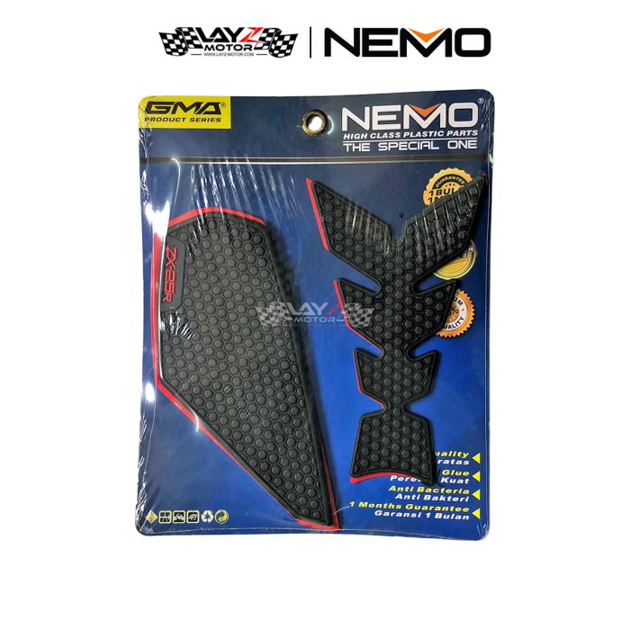 NEMO Kawasaki ZX25R Tankpad Samping Tengah Rubber Honeycomb