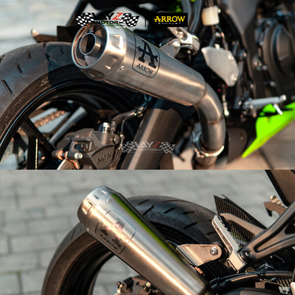 Second image of Arrow Kawasaki ZX25R ZX4RR Pro Race Titanium With Welded Link