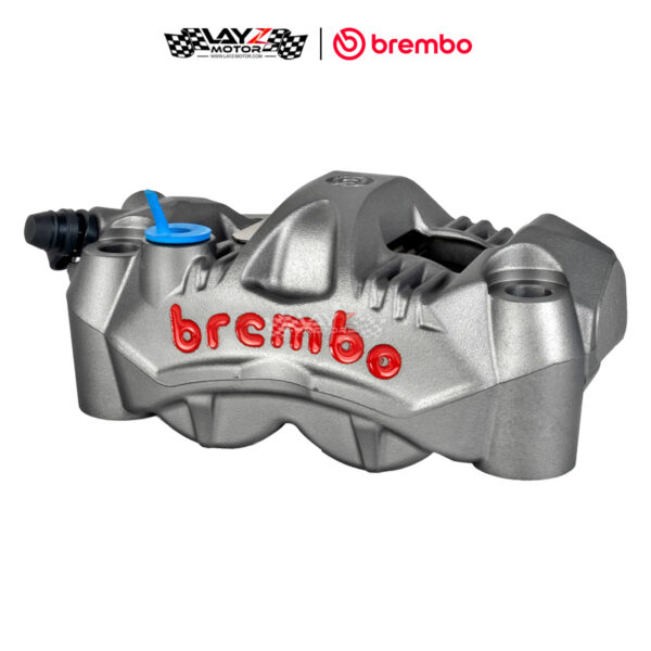Brembo Front Brake Radial Calipers Monobloc GP4-RS 108mm Left Only, Grey Red Logo