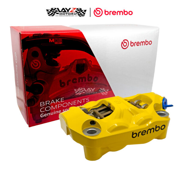 Brembo Hypure Front Radial Brake Calipers Right Only 100mm, Yellow Black Logo