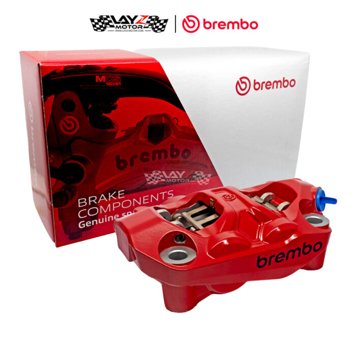 Brembo Hypure Front Radial Brake Calipers Right Only 100mm, Red Black Logo