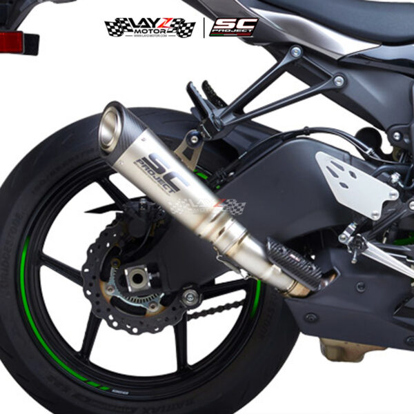 SC Project Kawasaki ZX6R 2019-2021 S1 Titanium Slip On