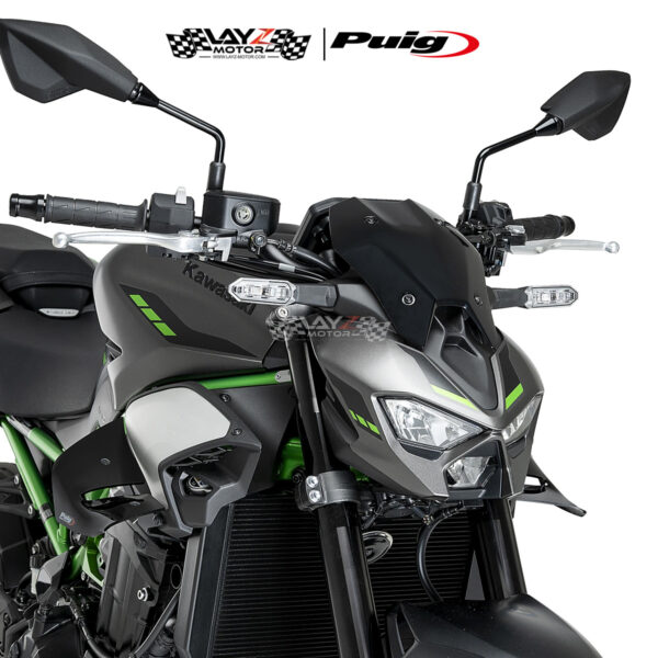 Second image of PUIG Kawasaki Z900 SE 2025 Side Spoilers D12 - Black